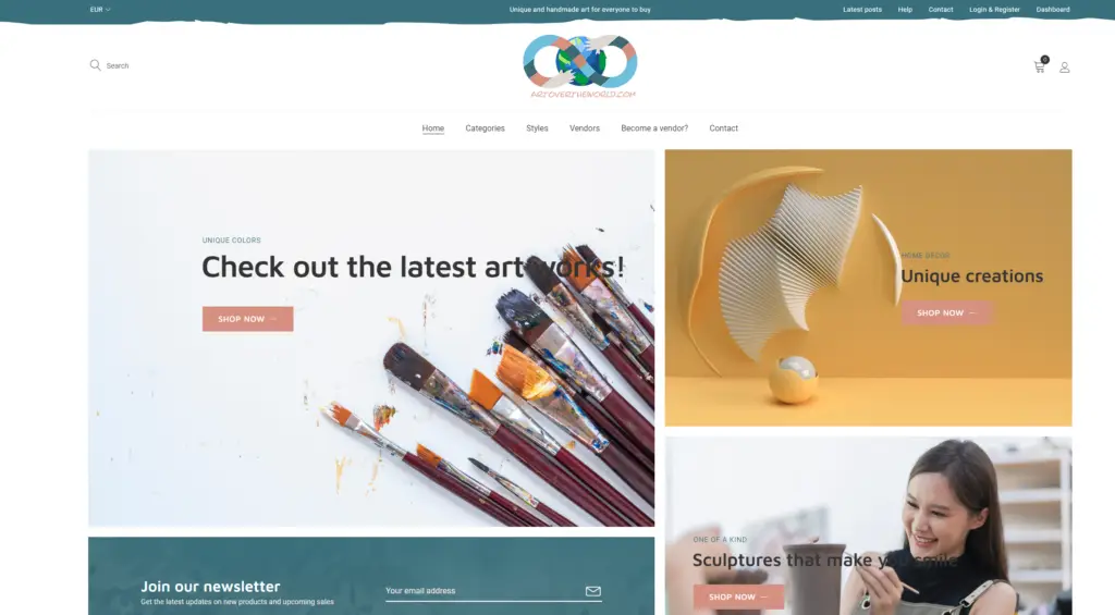 Handmade & unique art _ Homepage _ Art over the World - Art over the World - Emiel Feld